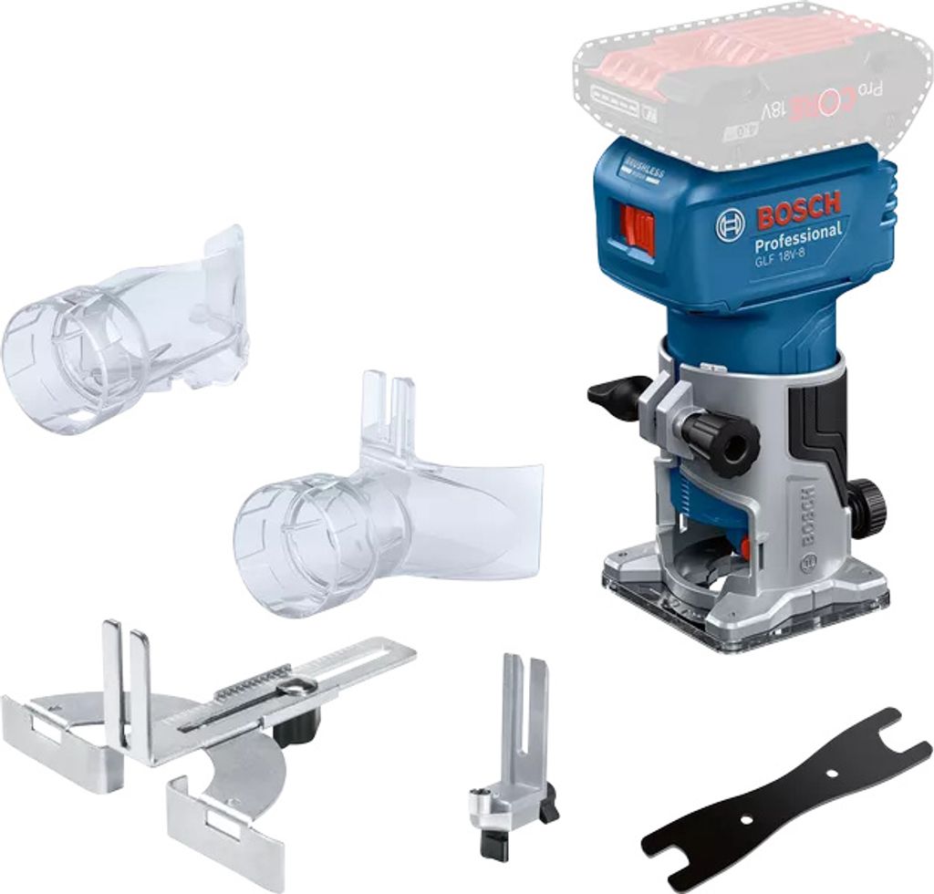 Bosch Akku-Kantenfräse/-Laminatschneider GLF 18V-8 Produktbild 5