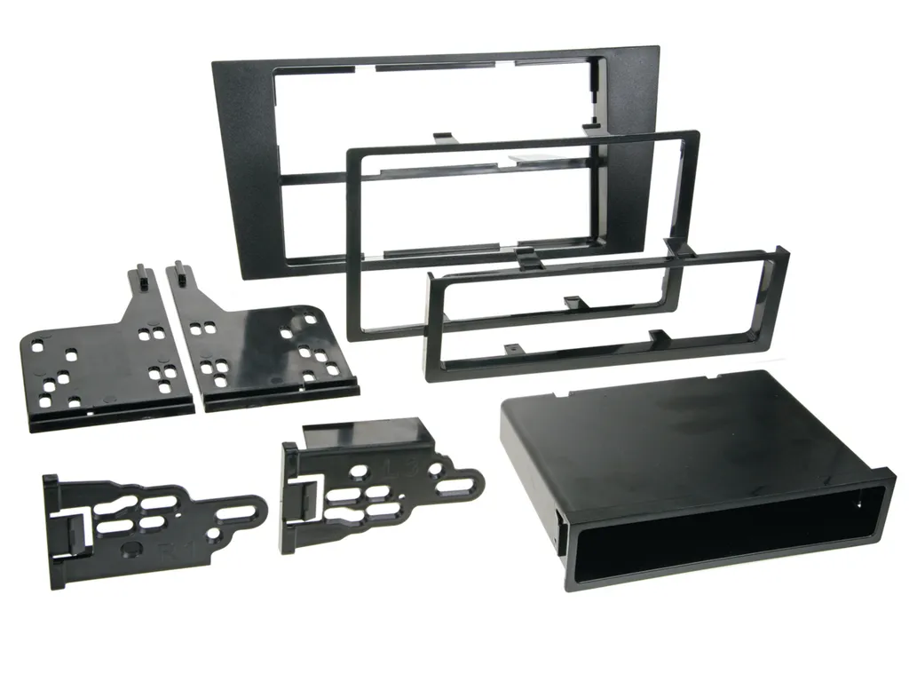 Support Autoradio 2-DIN pour Audi A4 B5 1999-2001 Cadre avec Rangement