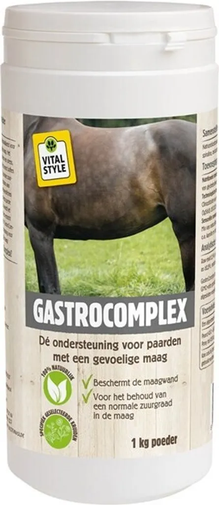 VITALstyle GastroComplex Polvere 1kg | Integratore Gastrico per Equini