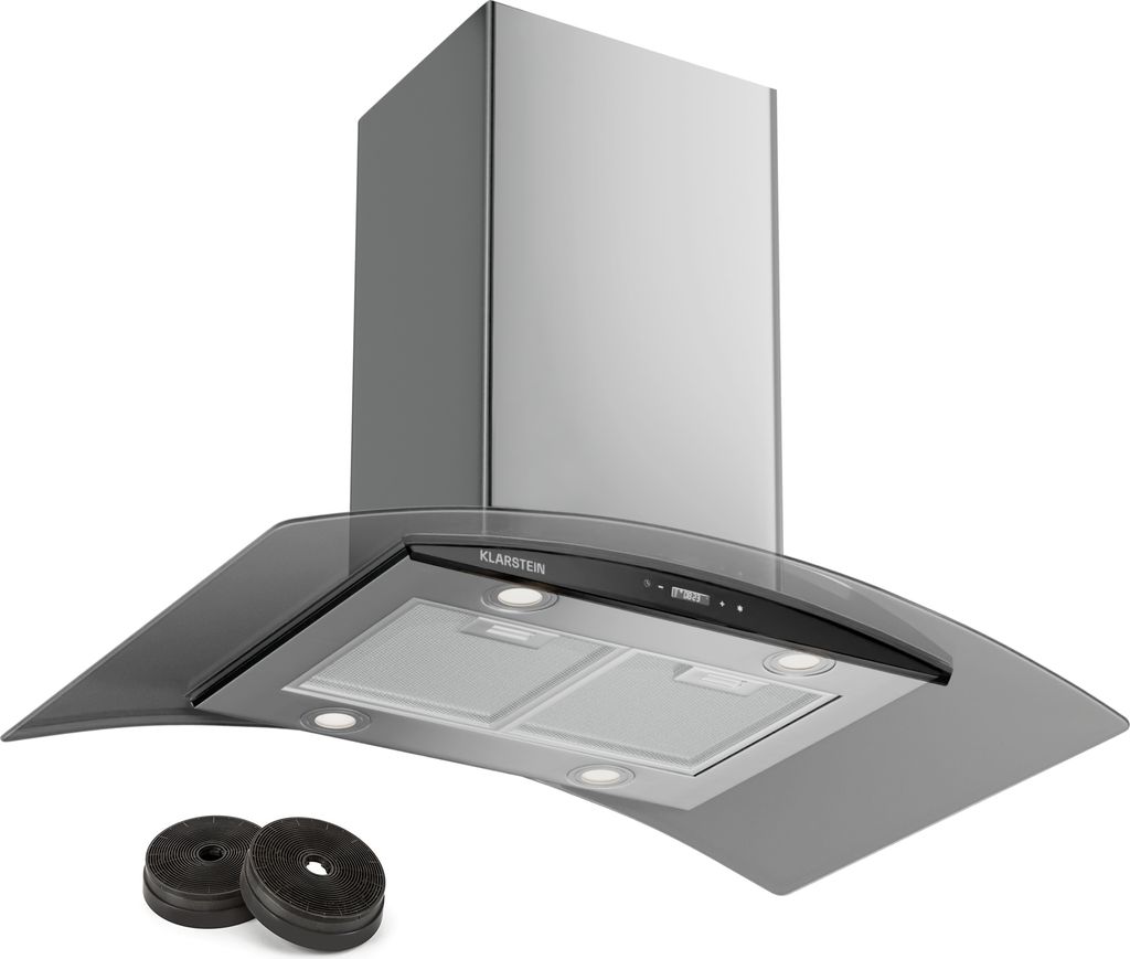 Klarstein Dunstabzugshaube 90cm, Abluft Dunstabzugshaube Produktbild 