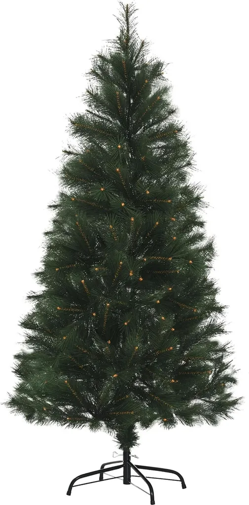Sapin de Noël artificiel 219 branches en PVC vert de 1,5m haute densité