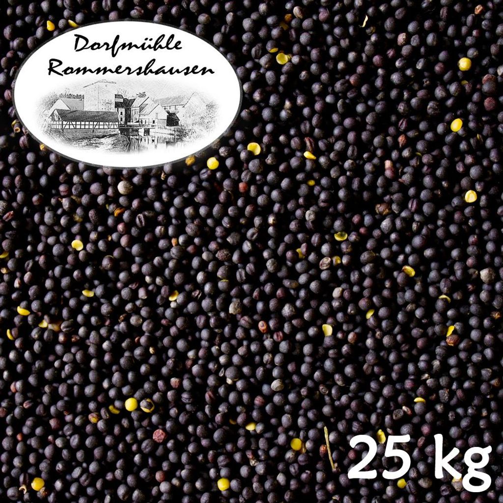 25 kg Graines de Colza en Vrac Noir Purifié Oreiller Image du produit 