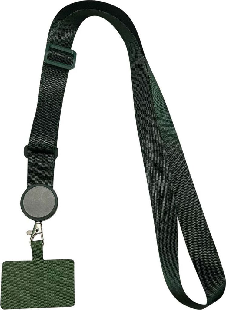 Handy Kette Band Schnur Universal Umhängeband für Handyhüllen Smartphone Nylon, Farbe:Grün