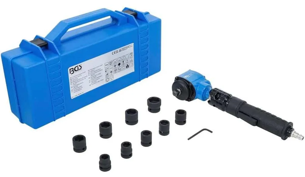 Clé à Choc contre Boulons Grippés 650 Nm - Kit 10 Douilles 12,5 mm