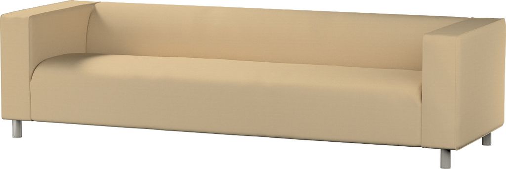 Dekoria Bezug für Klippan 4-Sitzer Sofa, caffe latte, Bezug für Klippan 4-Sitzer