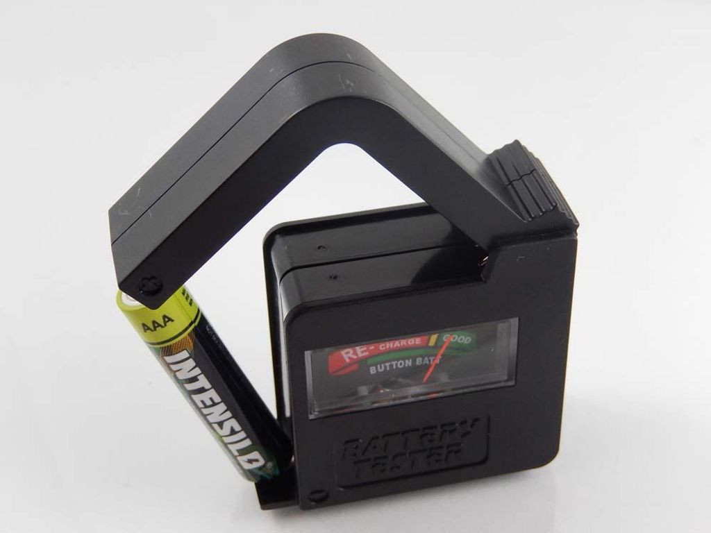 vhbw Batterie-Tester mit analoger Anzeige für AAAA, AAA, Produktbild 