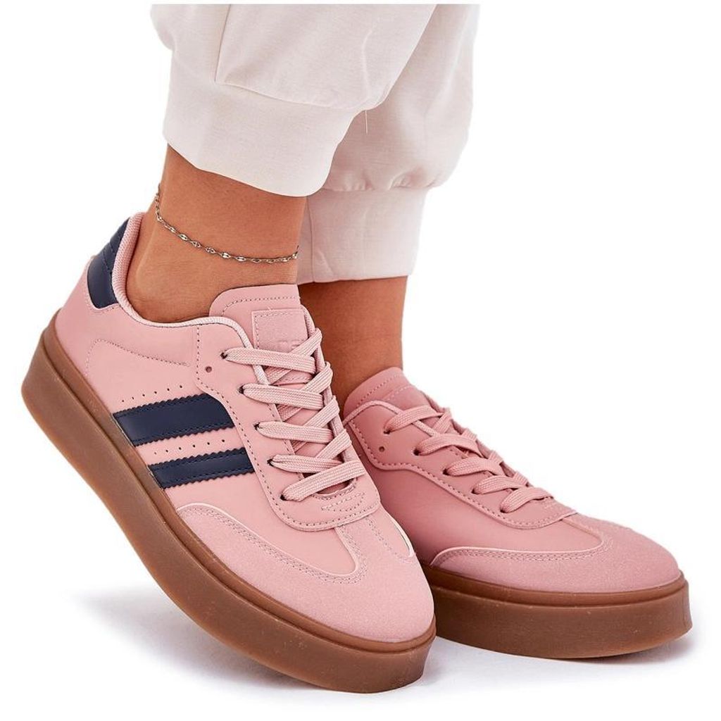 Damen Sneakers auf Plattform aus ökologischem Leder Rosa Ediriella 37