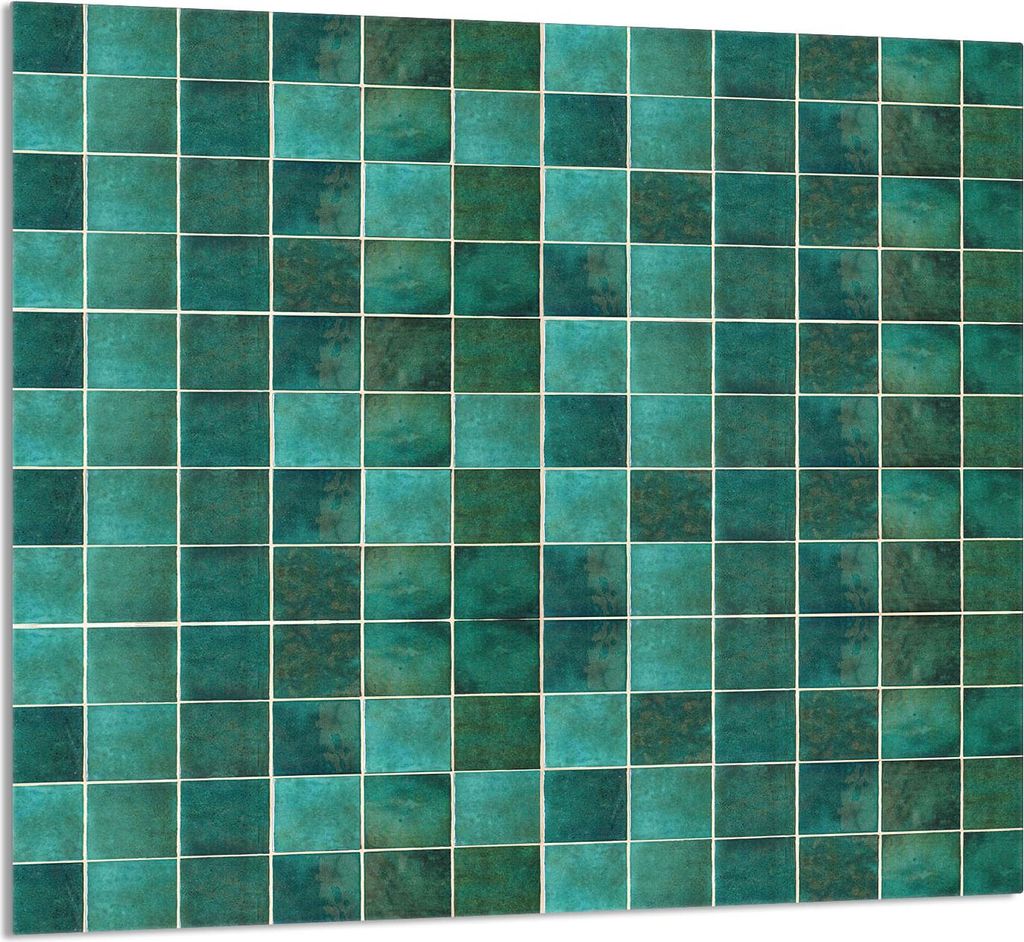 GLASPLATTE FÜR KÜCHE 65x60 Grün