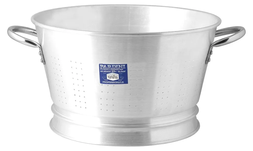 Passoire en aluminium Pardini Omnia 32 cm avec manche ultra robuste