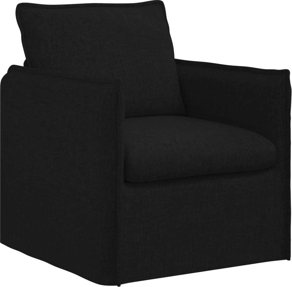 vidaXL Sofa Schwarz 195 x 82 x 85 cm Stoff