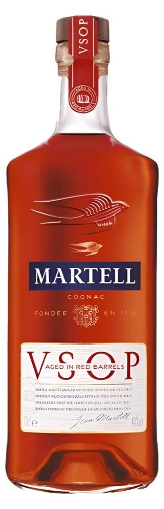 Martell V.S.O.P. Invecchiato in botti rosse 40% Vol. 0,7l Immagine del prodotto 