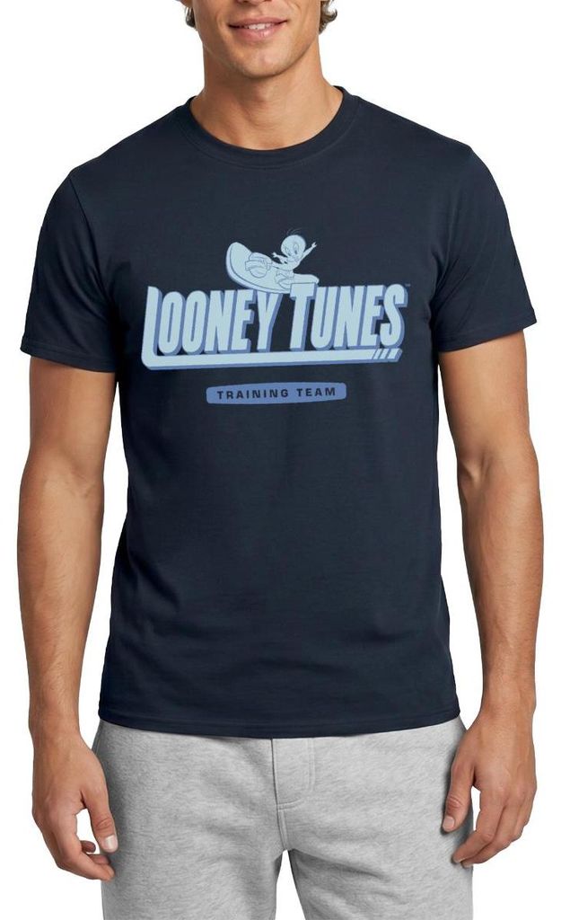 Spreadshirt Looney Tunes Traing Team Mit Tweety Männer T-Shirt, 4XL, Navy