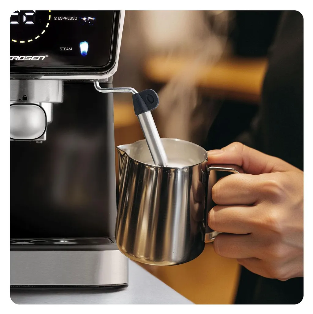 Cafetière à levier 20 bars Berdsen BD-771 noir : expresso authentique - 8