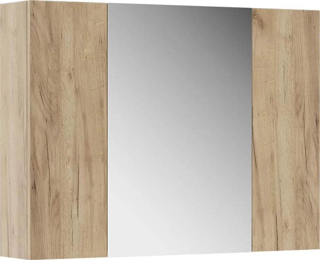 Meuble de toilette Vicco Leopold 80x59.2 cm chêne doré haute densité