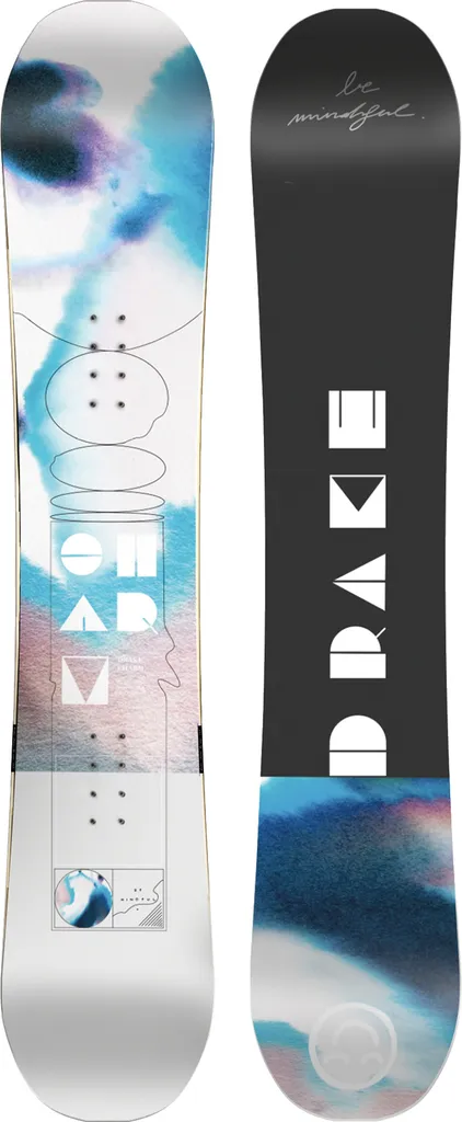 Drake Charm 2024 Snowboard 138cm avec Cambre Plat et Flex Souple Femme