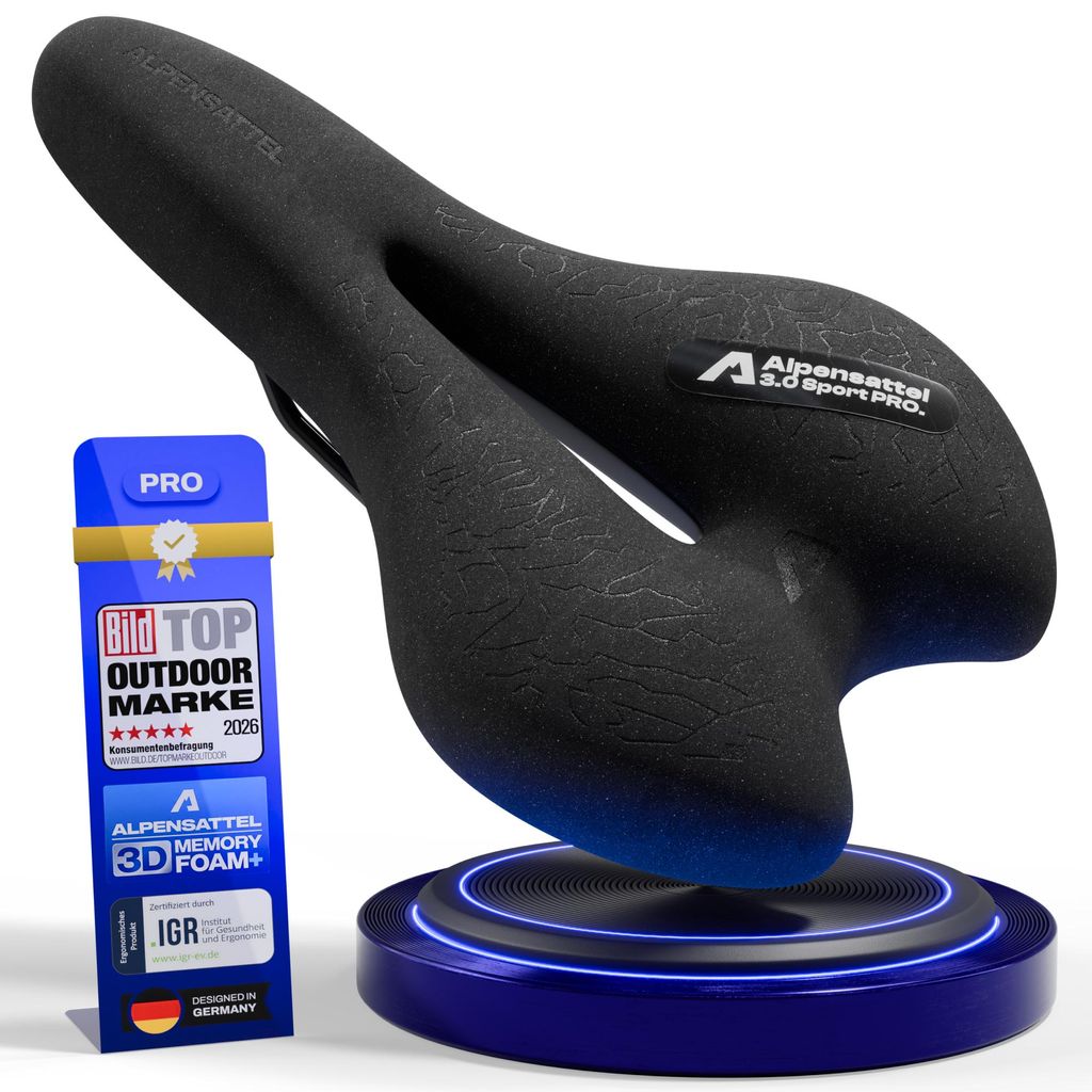Fahrradsattel 3.0 Sport PRO, wasserdicht, Memory Foam & Produktbild 