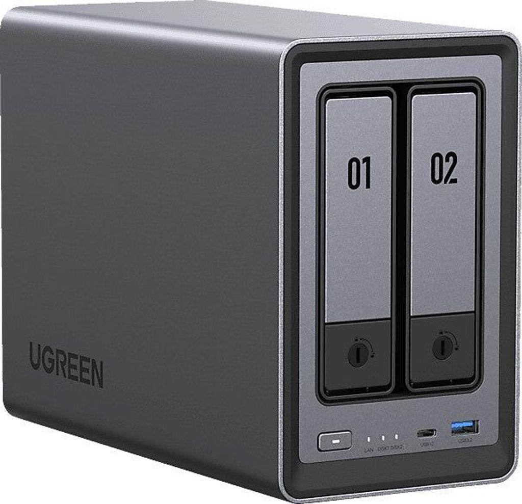 Ugreen NASync DXP2800 NAS System 2-Bay Compact Intel® N Image du produit 