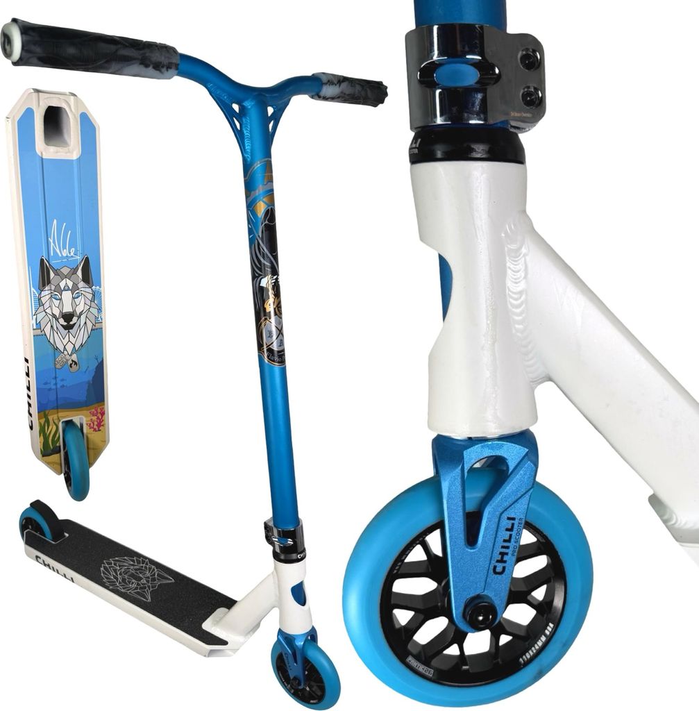 Chilli Pro Signature Arche Cole Custom Stunt-scooter H=86cm Weiss / Türkis