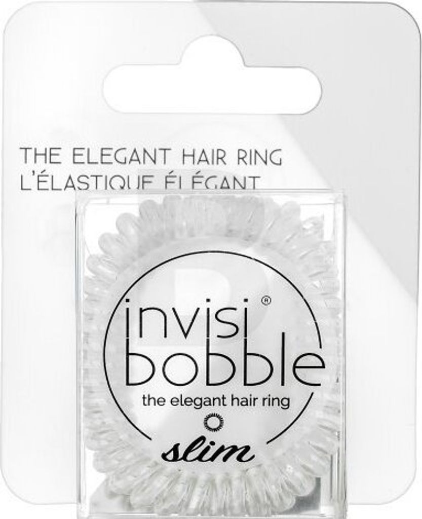 InvisiBobble Slim Crystal Clear 3 pcs Haargummi