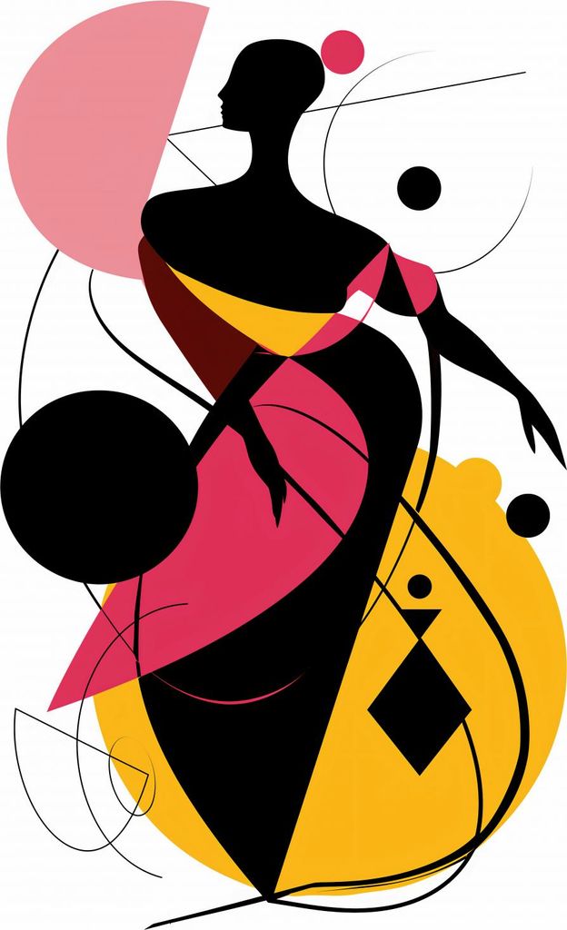 Plakat 68x98cm Silhouette der Grazie