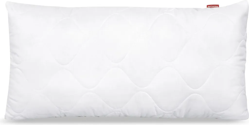 Oreiller rectangulaire 50x70 anti-acarien piqué microfibre et silicone