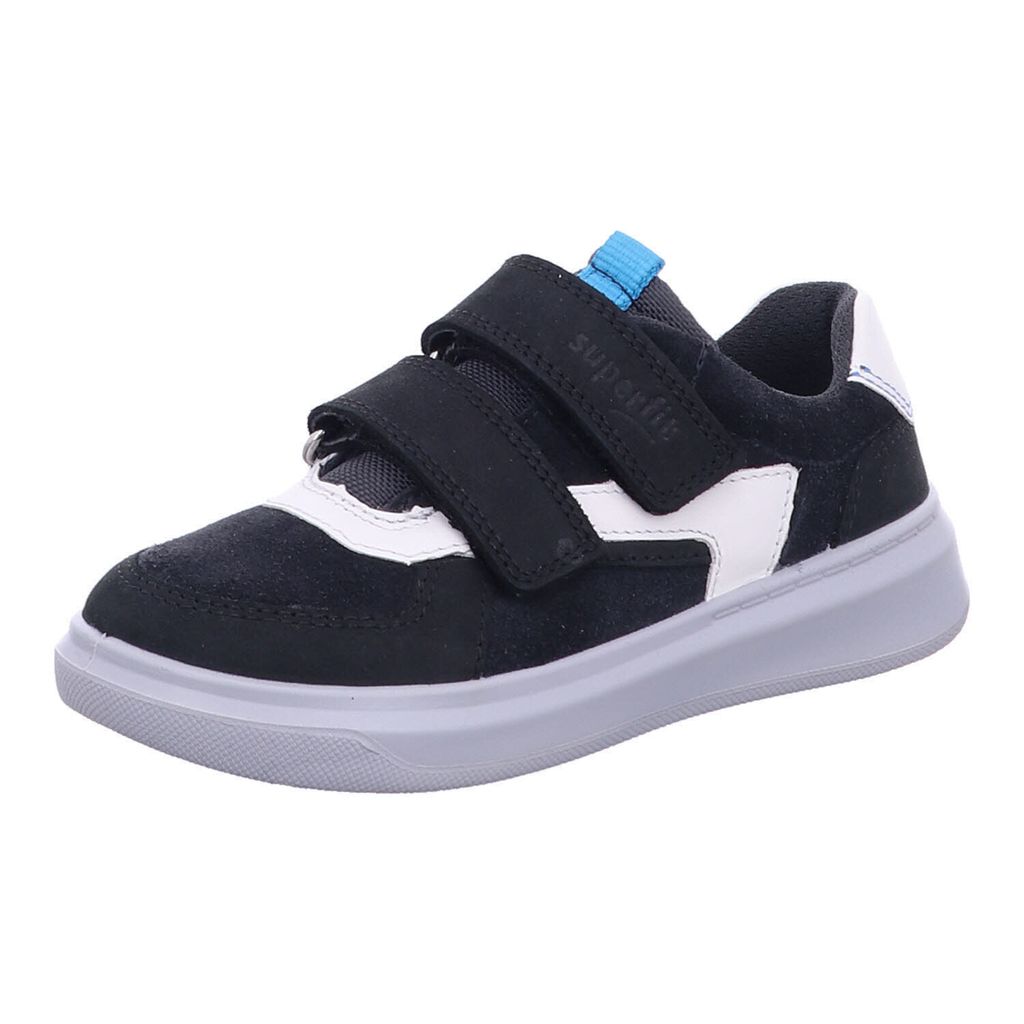 Superfit Jungen Low Sneaker COSMO Schwarz Ledermix Größe: 31