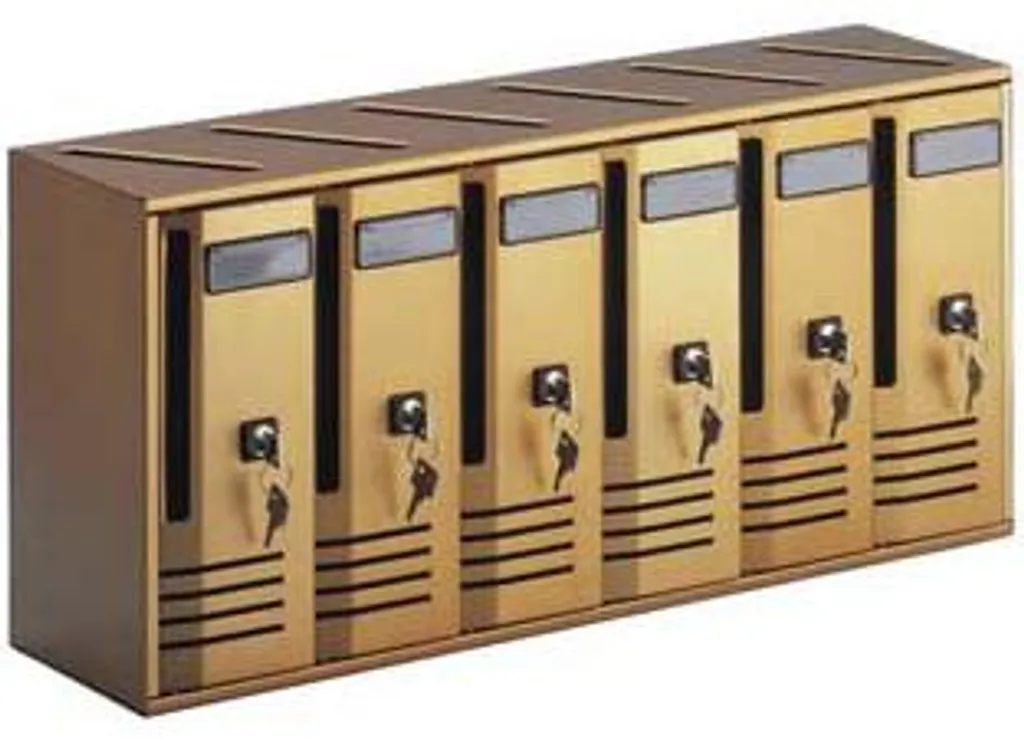 Boîte aux lettres Alubox 20C6/BR Aluminium Bronze Horizontale avec Clé
