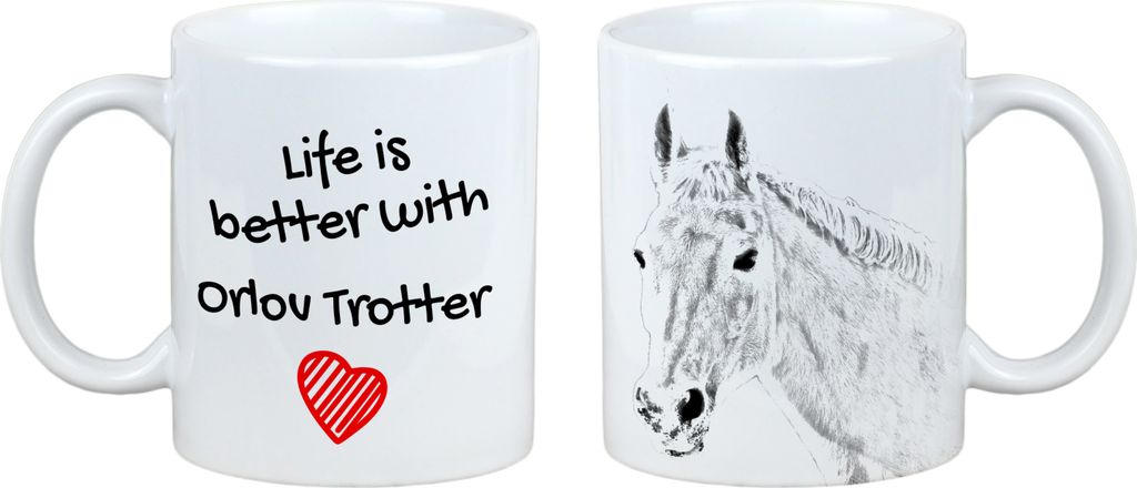 Orlow-Trotter - Tasse mit Pferd, Tasse mit Bild, personalisiertes Geschenk der Marke Art-Dog
