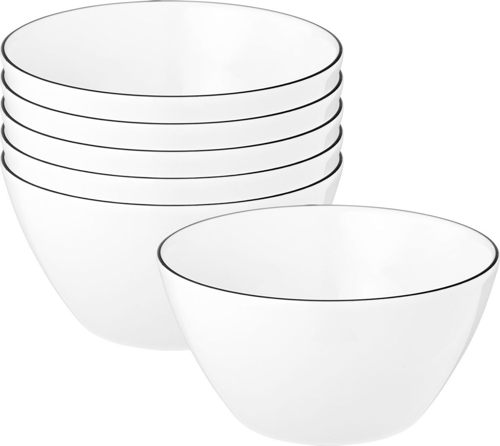 Saladier Rond Seltmann Weiden 15 Cm | Porcelaine Bord Noir - Lave-vaisselle, Micro-ondes - Ligne Black - 7