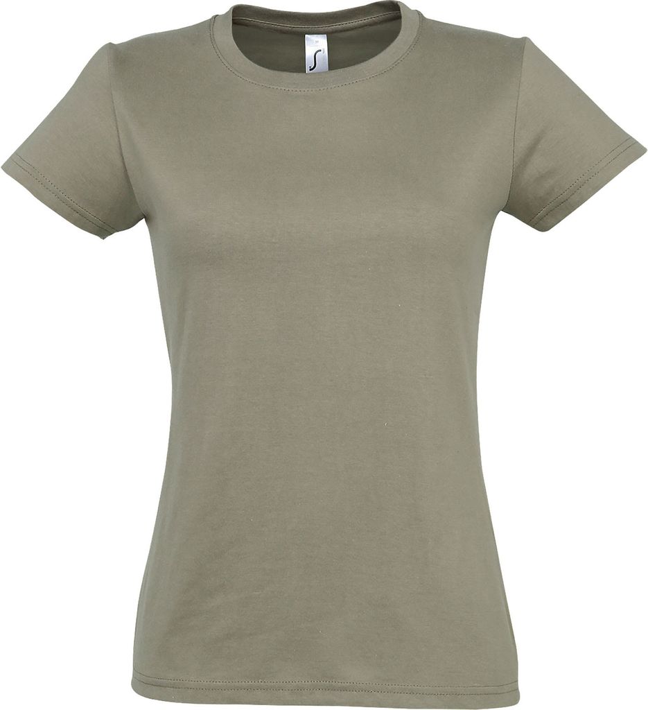 SOLS - "Imperial" T-Shirt für Damen kurzärmlig PC291 (S) (Khaki)