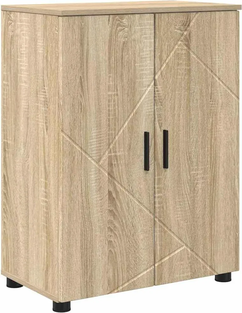 Mobiletto Bagno Sonoma 60x35x80 cm | Struttura Solida e Montaggio Easy