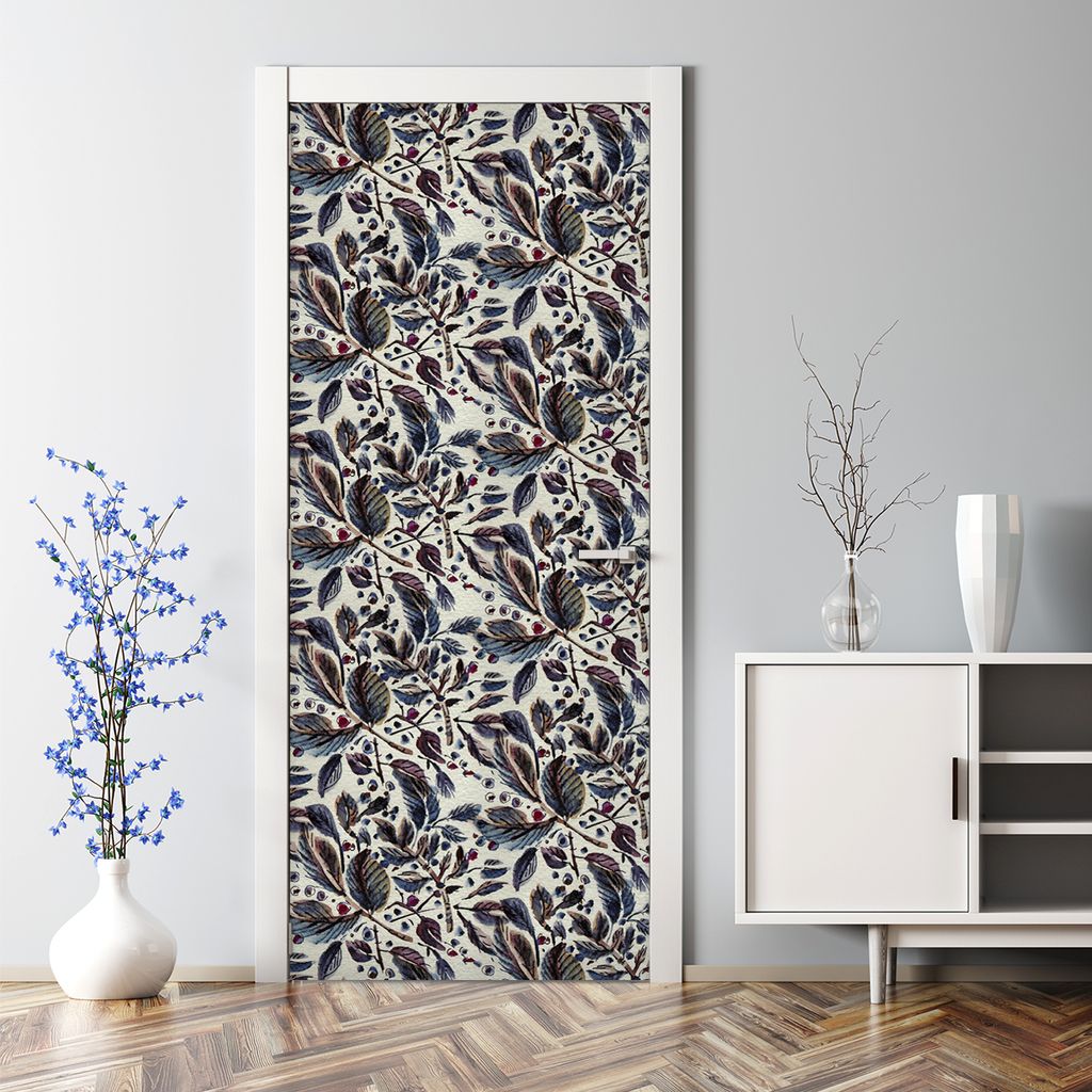 Dekorative Türtapete selbstklebend Tattoo Aufkleber Klebefolie Geometrische Punkte 70 x 200 cm