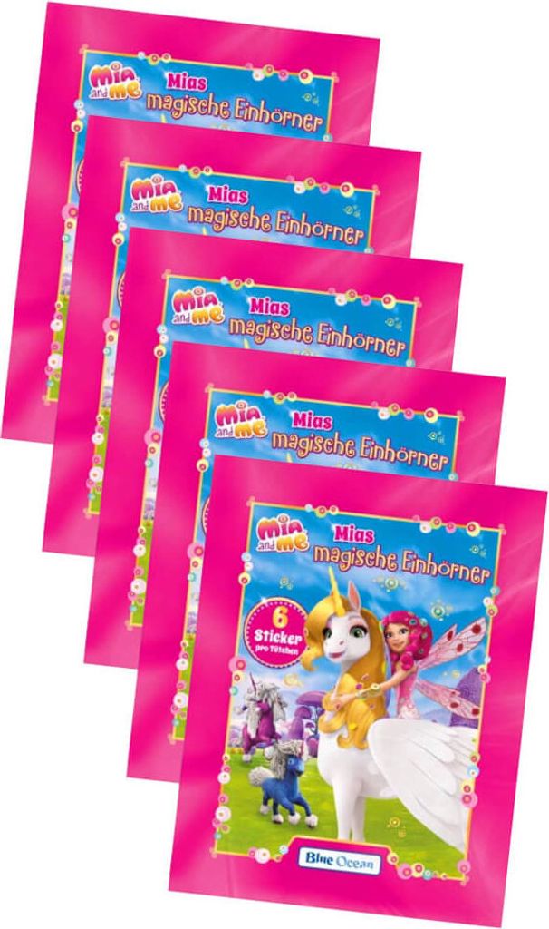 Mia and Me Sticker - Mias magische Einhörner 2023 - 5 Tüten Produktbild 