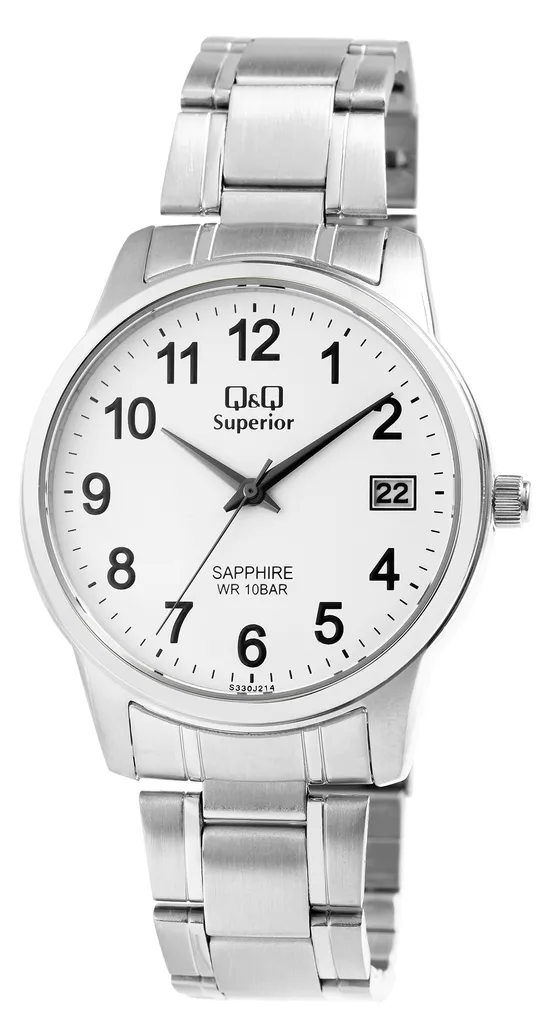 Q&Q Superior S330J214Y Orologio Regalo Uomo con Vetro Zaffiro e Box