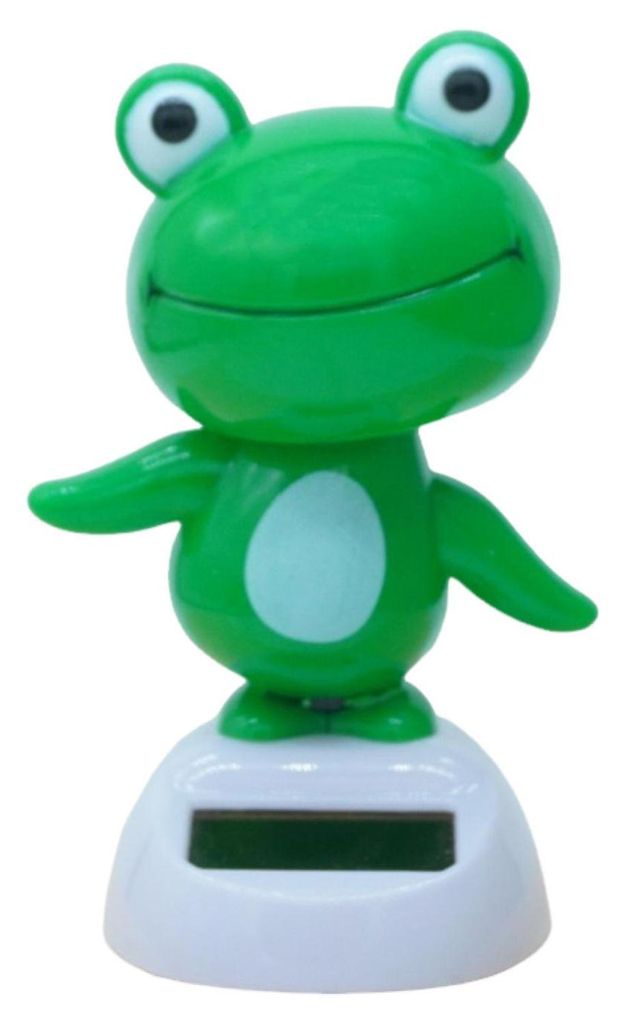 Wackelkopffrosch, solarbetrieben, Auto-Armaturenbrett-Dekoration, pädagogisches Cartoon-Tierspielzeug