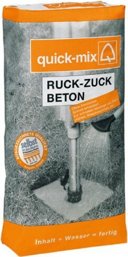 quick-mix RZB Ruck-Zuck Beton 25 kg – schnellhärtender Produktbild 