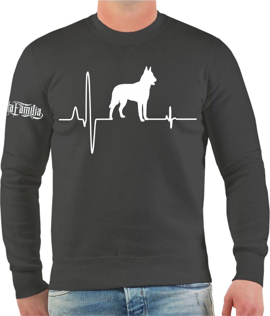 Herren Sweatshirt Malinois Liebe