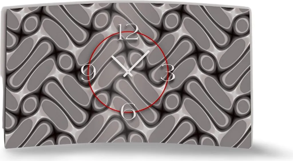 Orologio Design Astratto Grigio Silenzioso dixtime 3D-0251 Moderno