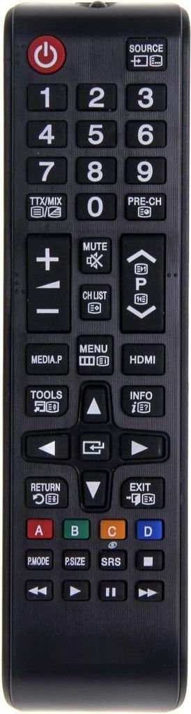 CoreParts IR-Fernbedienung für alle Samsung Smart TVs, LCD/LED/HD, Reichweite bis zu 10 m, benötigt 2xAA, MSP-REM002