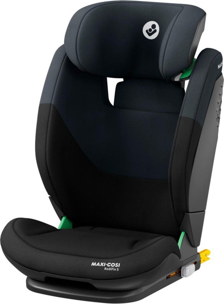 A studio shot of a child car seat.