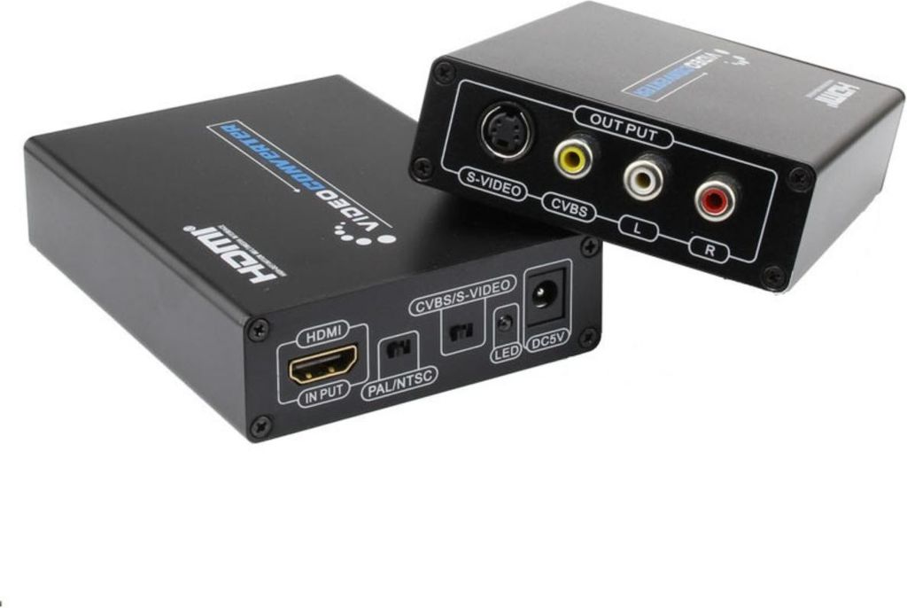 INF HDMI zu AV+S-Video Konverter: 1080P, N/P Unterstützung, 3,5mm Audio