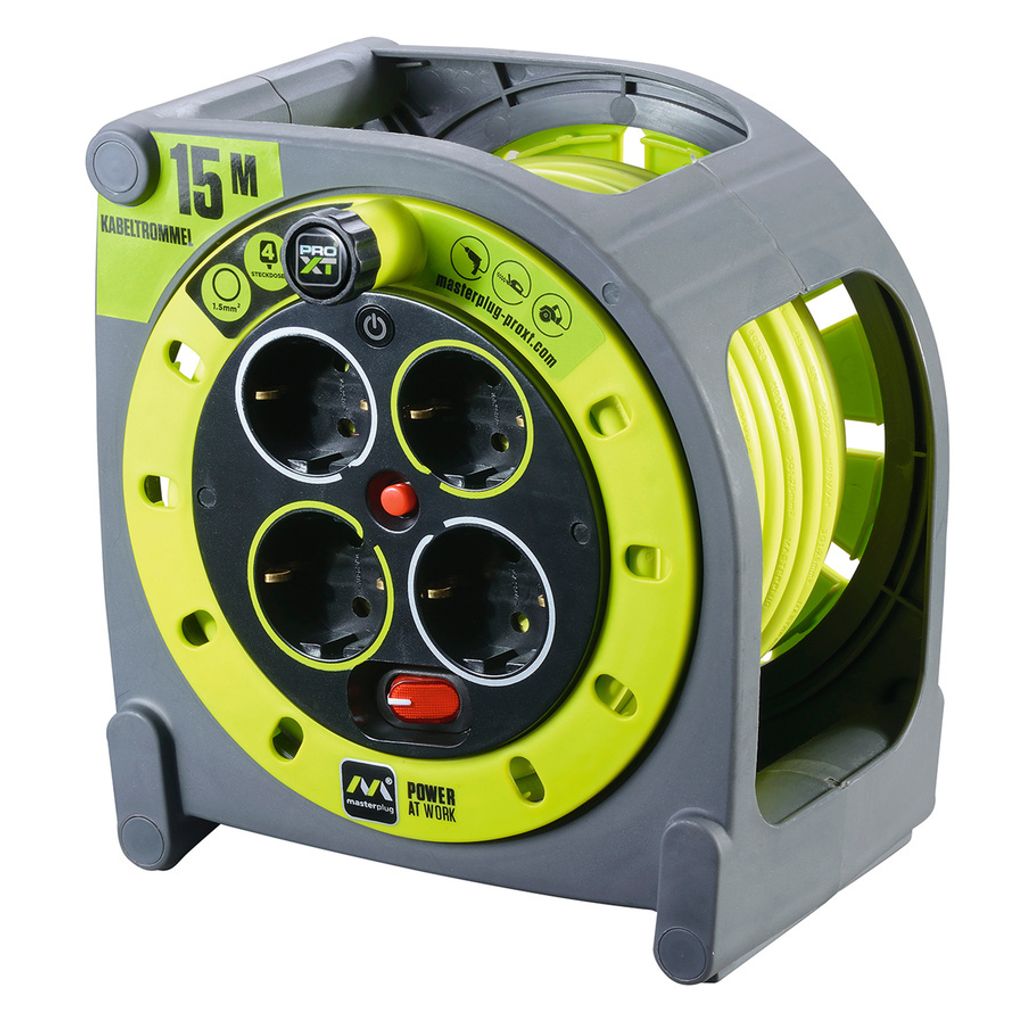 Kabeltrommel mit Kabelführung 15 m Produktbild 