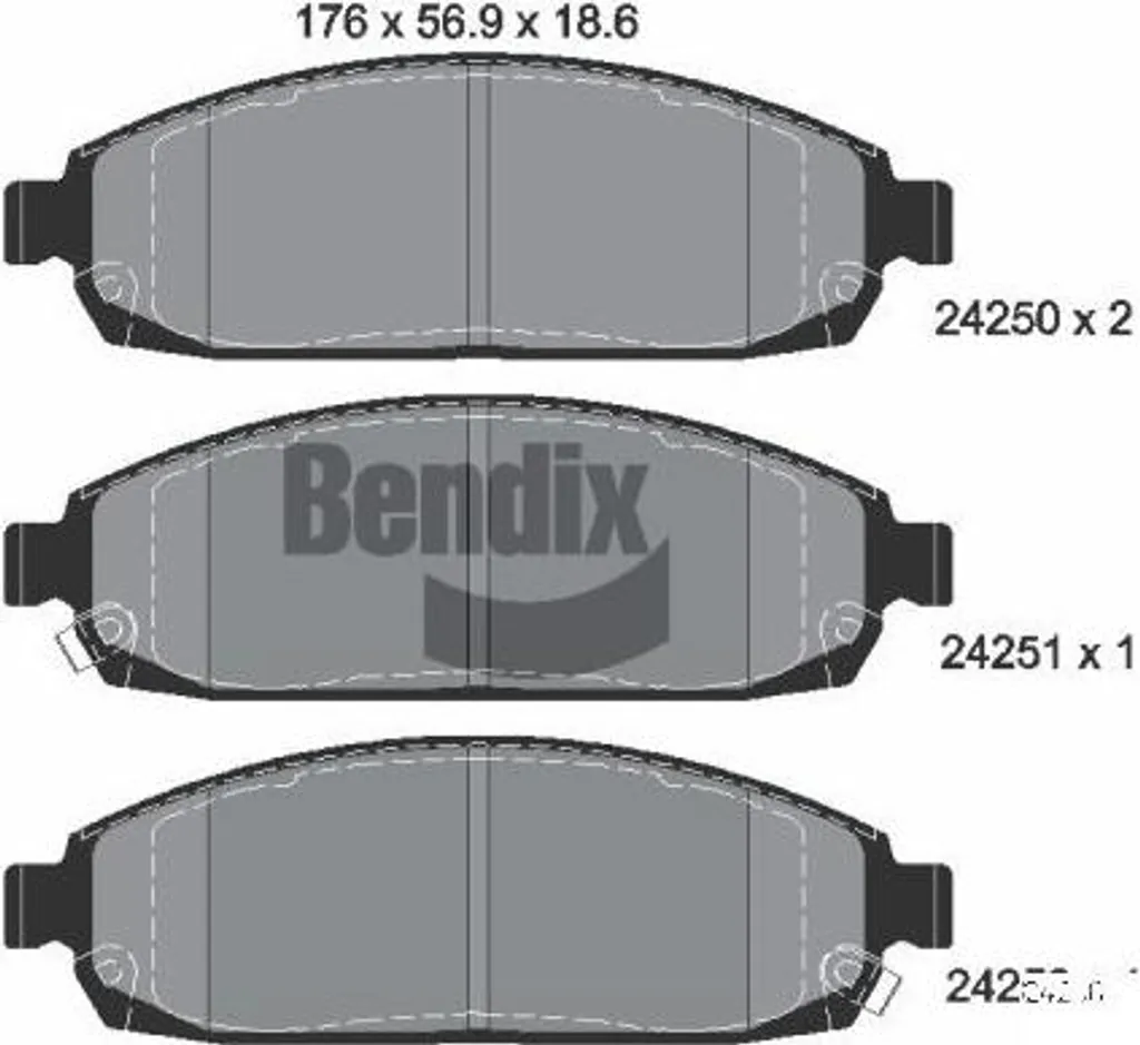 Jeu de Plaquettes de Frein à Disque BPD2114 pour Jeep Cherokee 4x4 et SUV