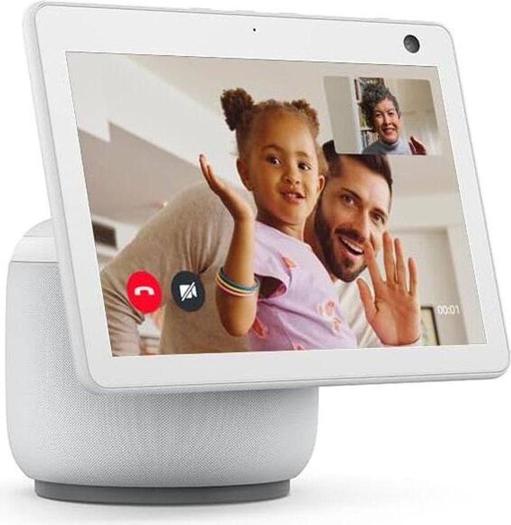 Amazon Echo Show 10 weiß Smart Home Hub mit Bildschirm Produktbild 