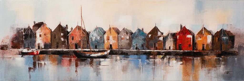 ArtUniverse Leinwandbild Lakeside Living II 50 x 150 cm Produktbild 