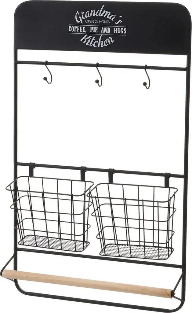 Étagère Murale en Métal Type Panier Suspendu Style Loft pour la Maison