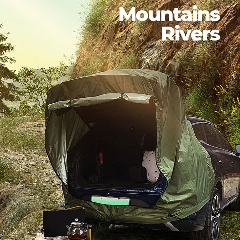Jemora Auto Heckzelt - Kofferraum Camping Zelt Mit Überdachung Für Outdoor