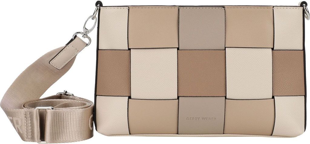 GERRY WEBER Umhängetasche Checkers Sun Shoulderbag Bleached Sand mehrfarbig