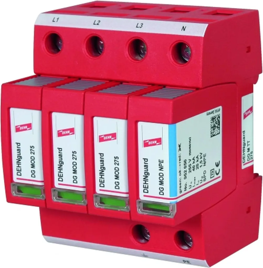 Protezione Elettrica DEHN Tipo II | Scaricatore 3P+N per Casa Smart