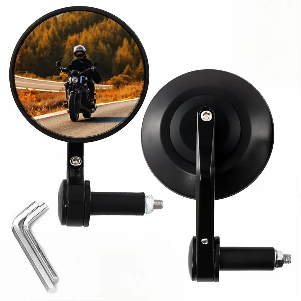 Rétroviseur de guidon moto E24 homologué rond pour CBF125 YZF et Ninja